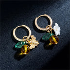 Orange Blossom Bee Earrings