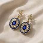 Eliza | Blue Mandala Earrings