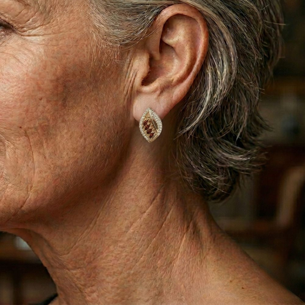Isola | Ruby Drop Earrings