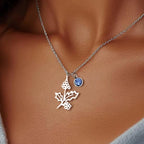 Birth Flower | Birthstone Necklace