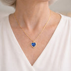 Jaselle | Sapphire Drop Necklace