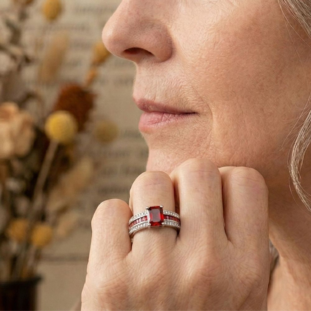 Kassira | Ruby Solitaire Ring