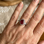 Kira | Ruby Solitaire Ring