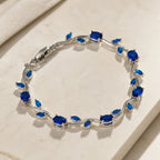Charlotte | Leaf Link Crystal Bracelet