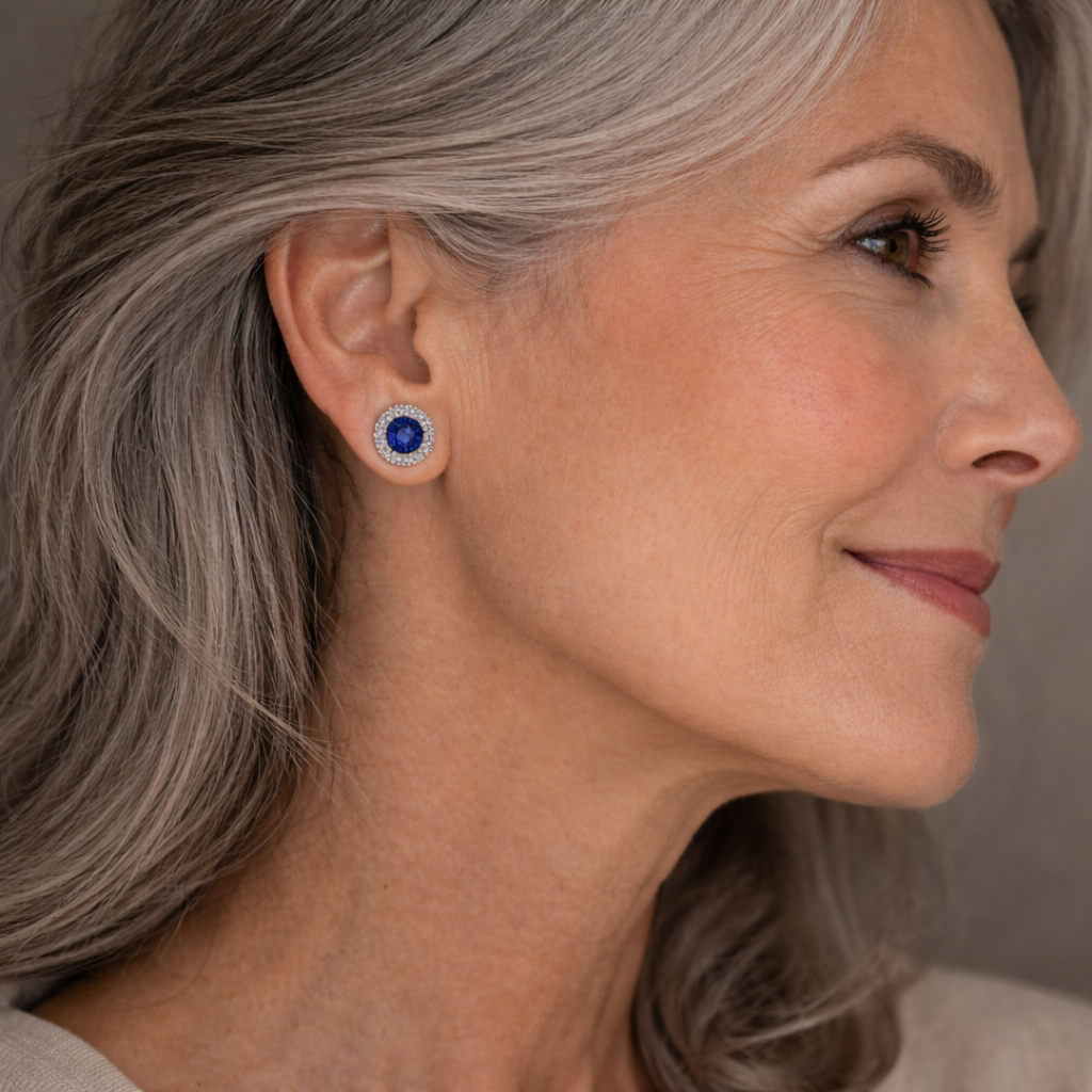 Lucia | Sapphire Celestine Earrings