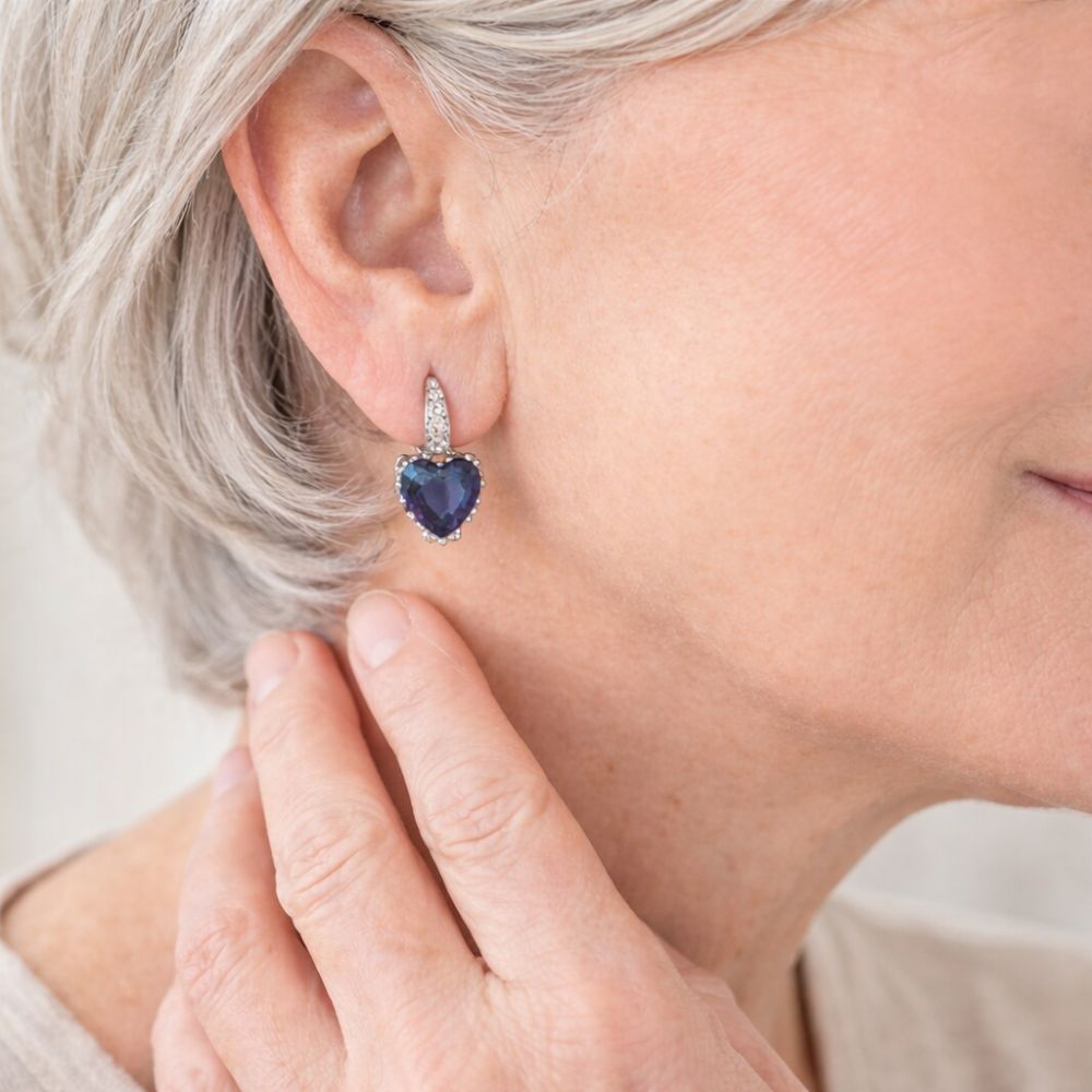 Lunara | Sapphire Cluster Earrings