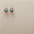 Multicoloured Turquoise Hoop Earrings