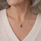 Ines | Minimal Sapphire Necklace