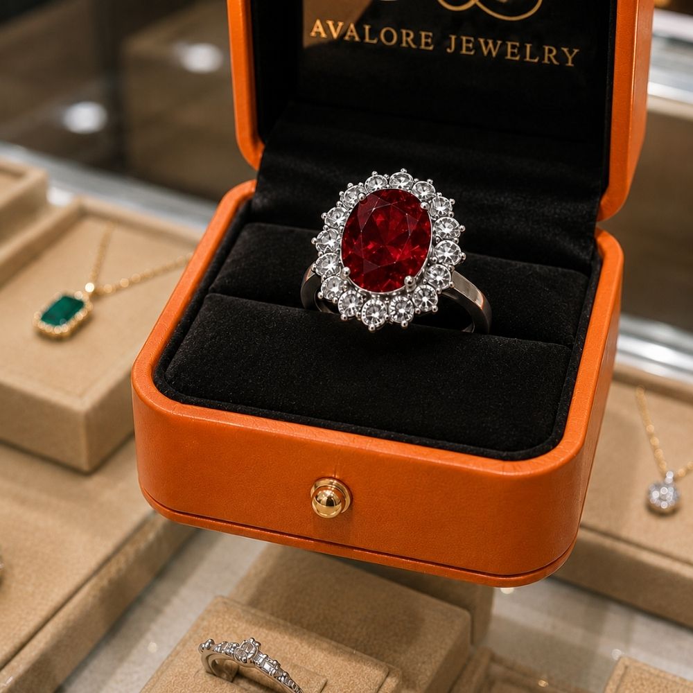 Scarlett | Ruby Crown Ring