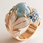 Olive | Green Leaf Ring