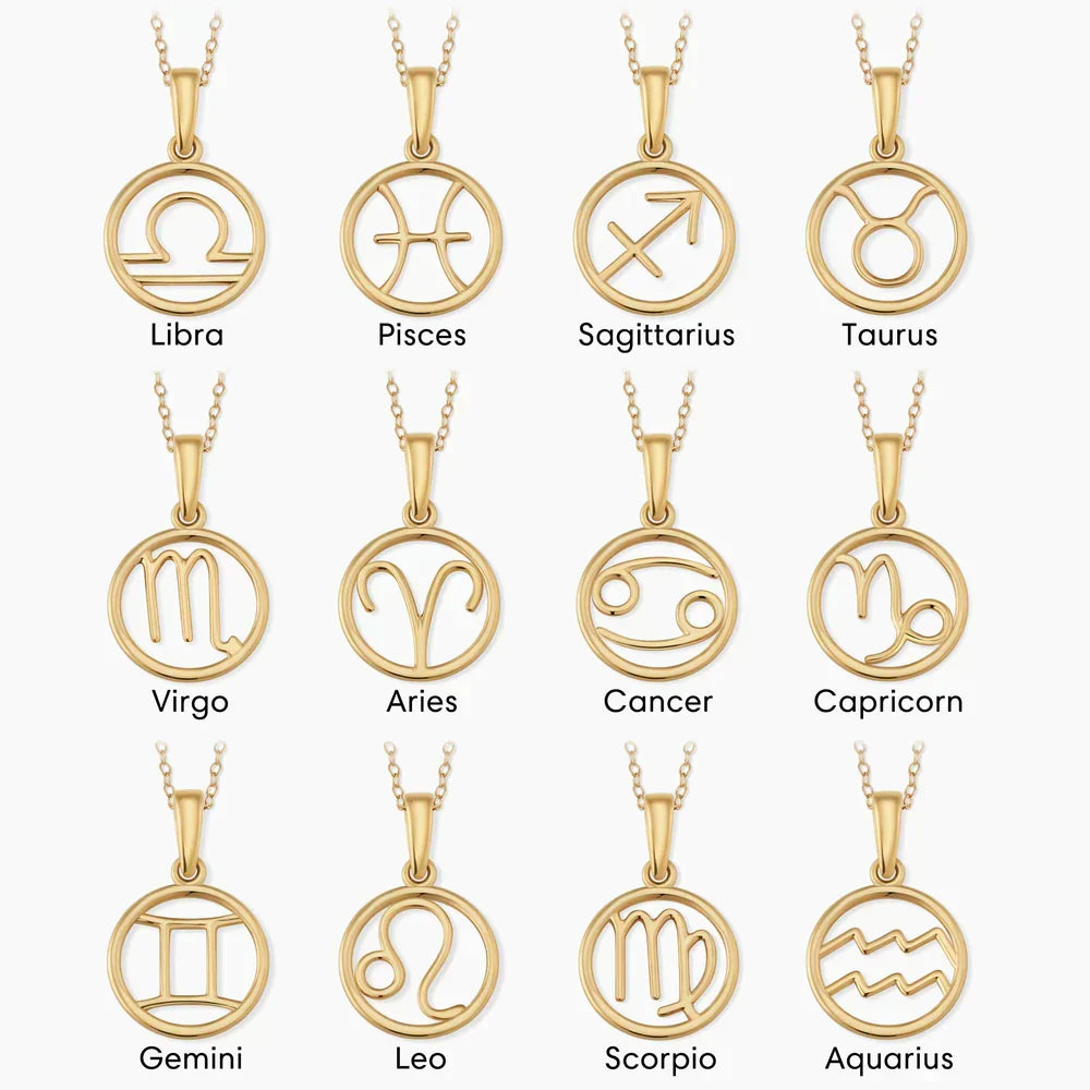 Sidonie | Gold Zodiac Necklace