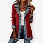 Elaine | Elegant Layered Collar Button Jacket