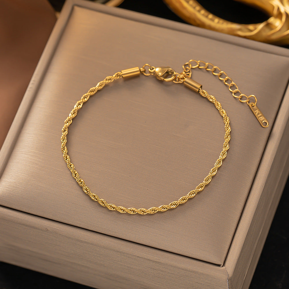 Remi | Braided Gold Bracelet