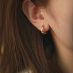 Livia | Two-Tone Drop Earrings