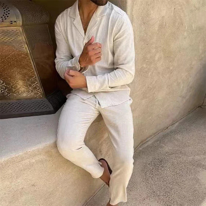 Westley | Timeless Long Sleeve and Fitted Trouser Set