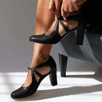 Violet | Elegant Comfort Strap Heels
