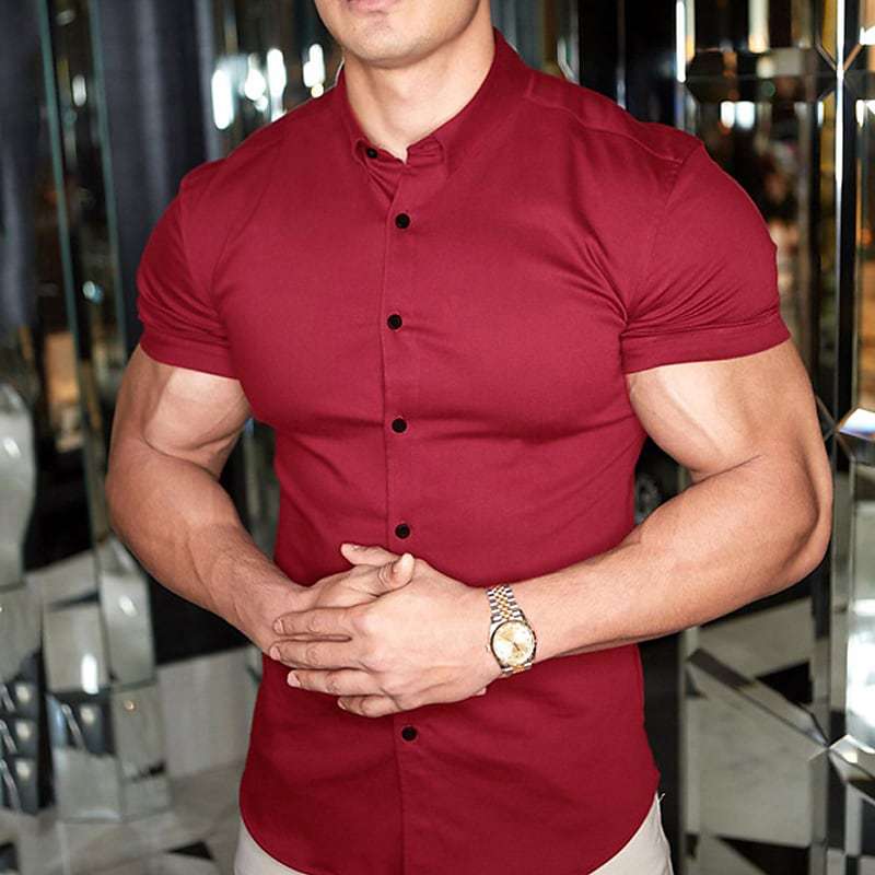 Gideon | Slim Fit Short Sleeve Shirt