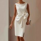 Quinn | Stylish Sleeveless Ribbon Waist Dress