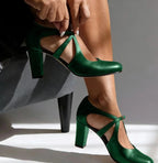 Violet | Elegant Comfort Strap Heels