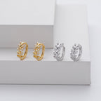 Eluned | Silver Leaf Earrings