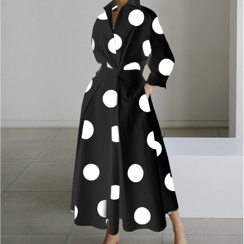Vienna | Elegant Front Wrap Collared Maxi Dress