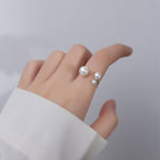 Rhona | Three Pearl Adjustable Ring