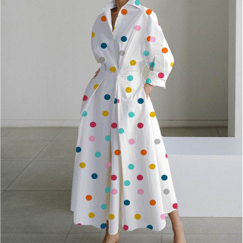 Vienna | Elegant Front Wrap Collared Maxi Dress