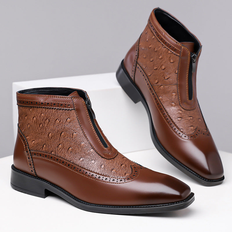 Belmar | Premium High Cut Ostrich Shoes