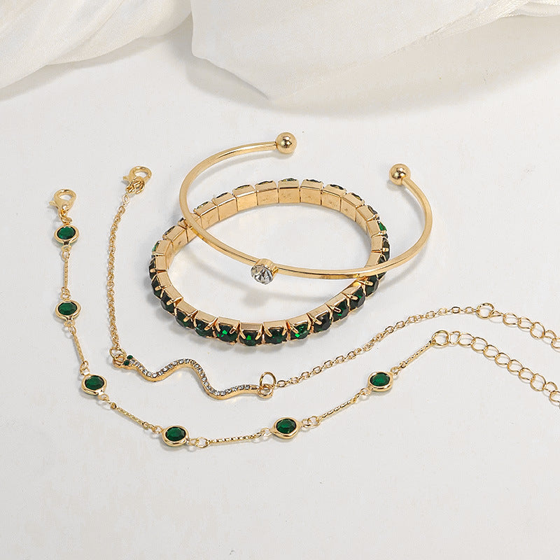 Emeria | Emerald Bracelet Set