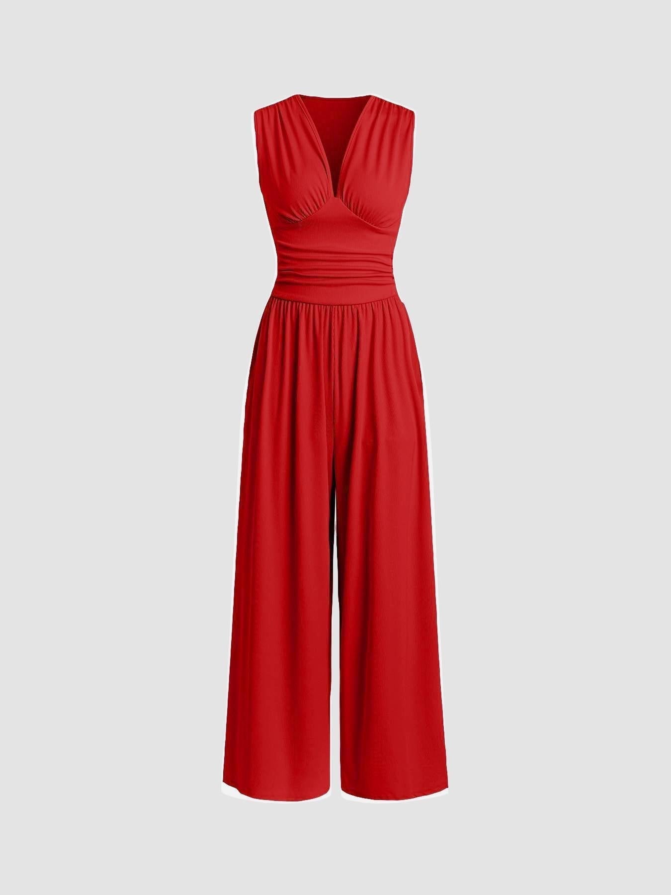 Celestine | Chic Sleeveless Wide-Leg Jumpsuit