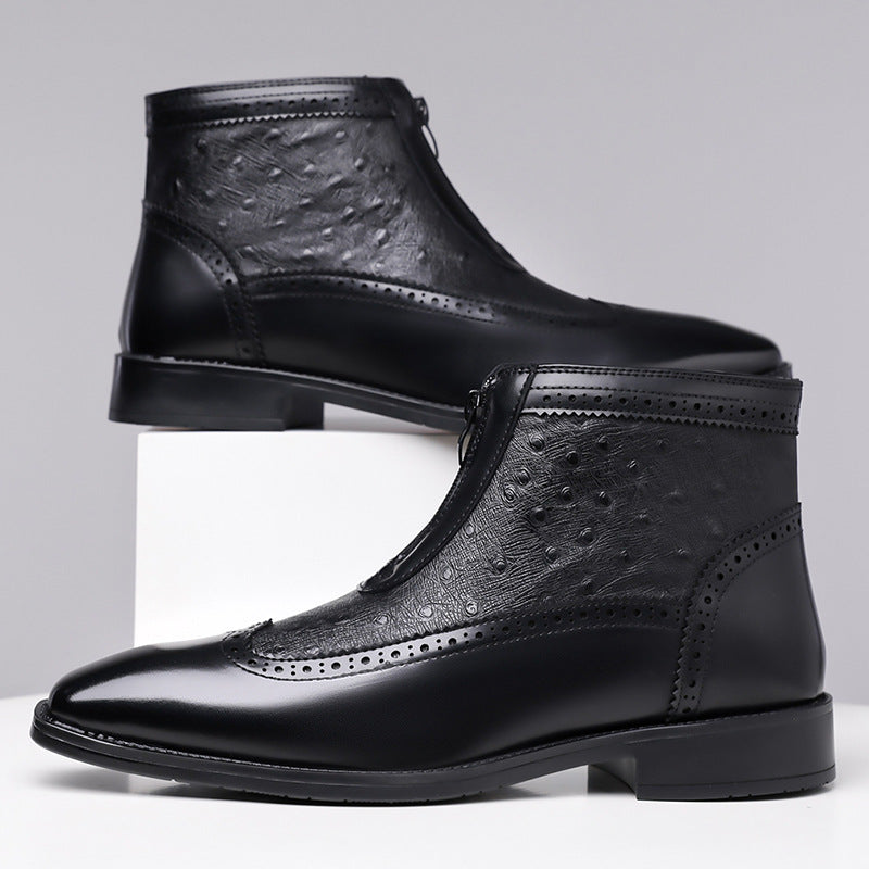 Belmar | Premium High Cut Ostrich Shoes