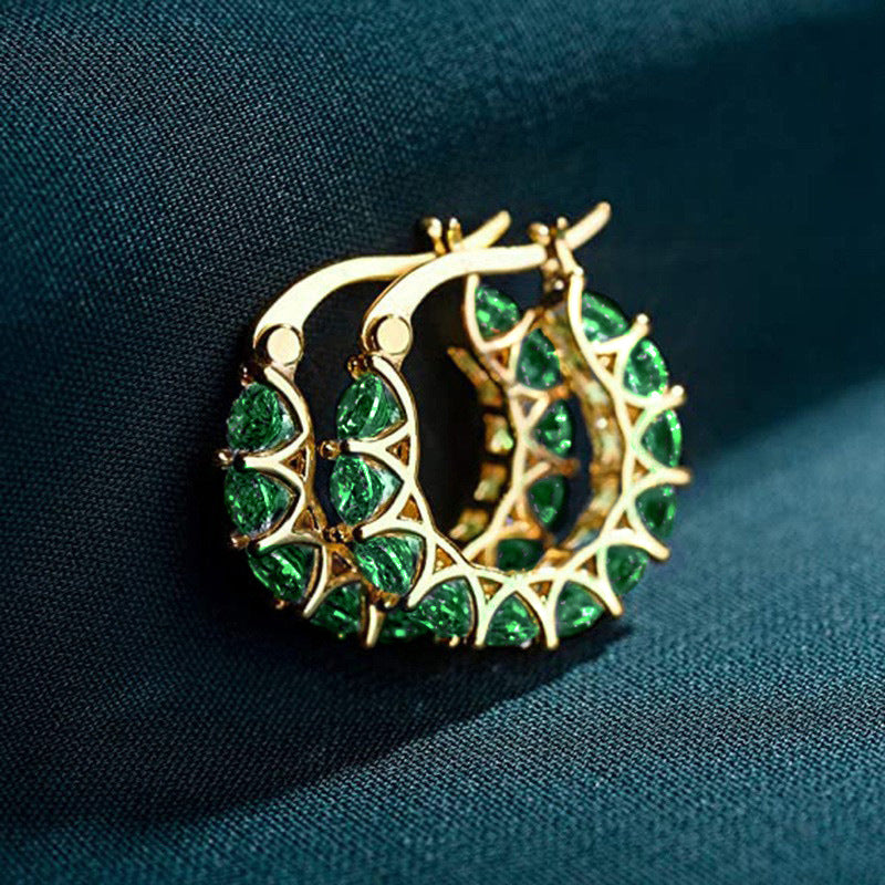 Elena Marlowe Hoops | Gold