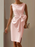 Quinn | Stylish Sleeveless Ribbon Waist Dress