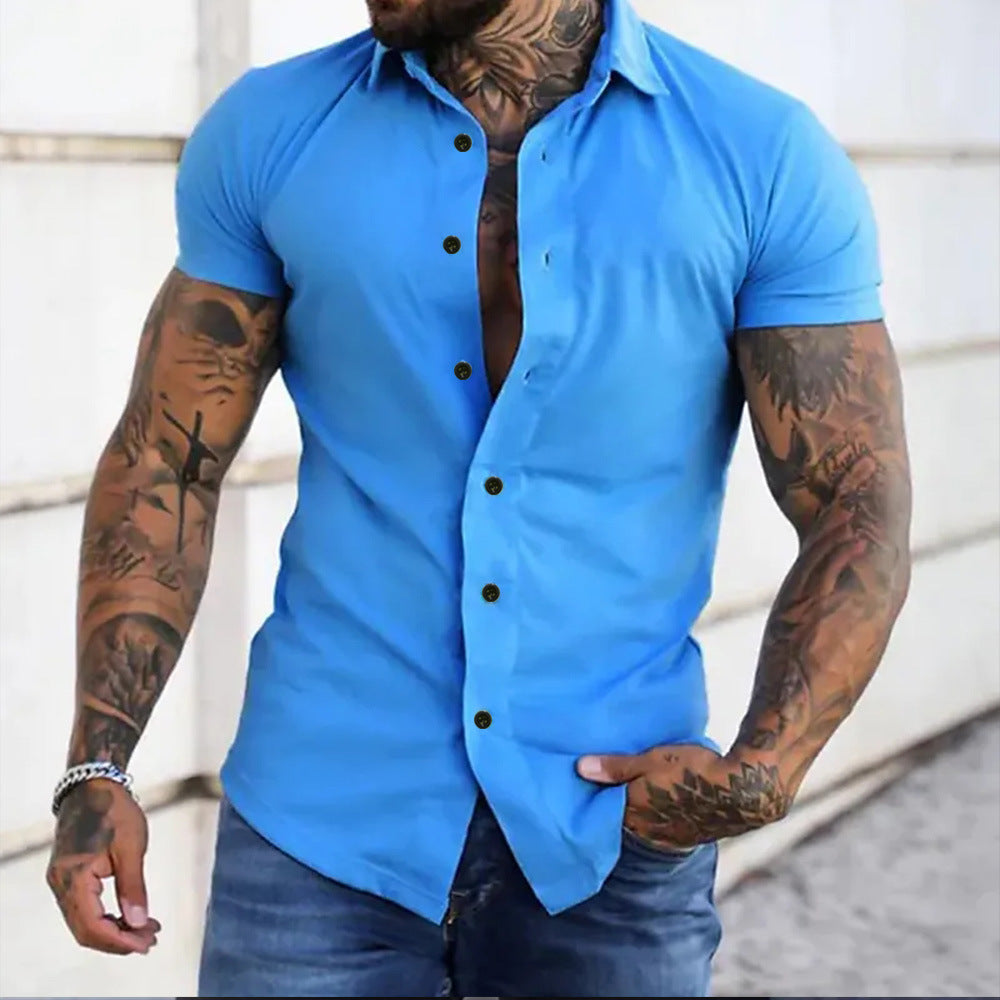 Gideon | Slim Fit Short Sleeve Shirt