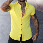 Gideon | Slim Fit Short Sleeve Shirt