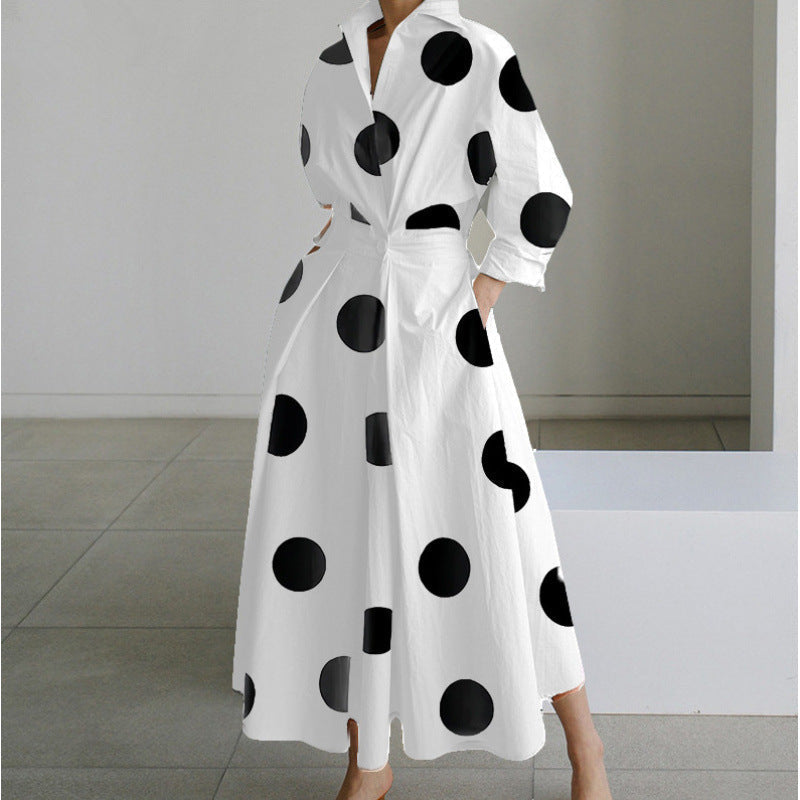 Vienna | Elegant Front Wrap Collared Maxi Dress