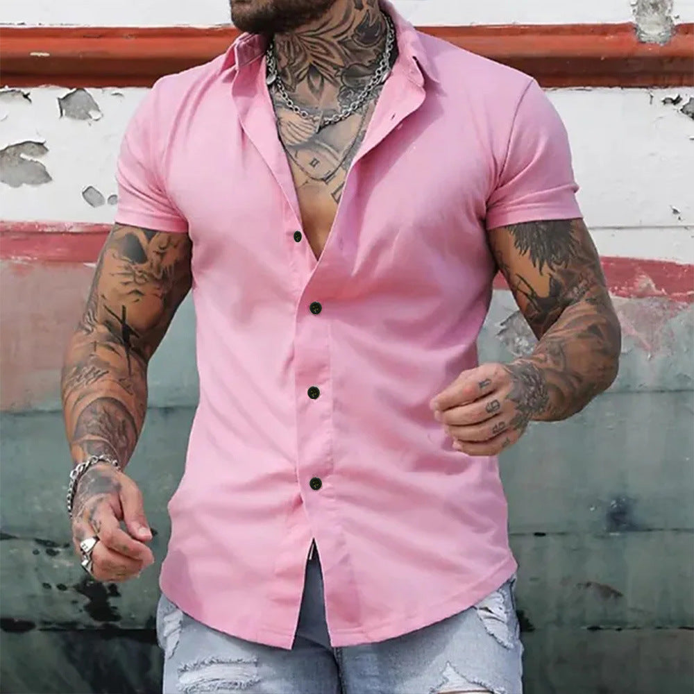 Gideon | Slim Fit Short Sleeve Shirt