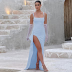 Valentina | Elegant Open Back Maxi Dress