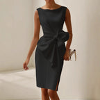 Quinn | Stylish Sleeveless Ribbon Waist Dress