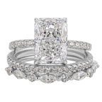 Jaily 3PC Wedding Ring Set | White Gold