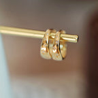Livia | Two-Tone Drop Earrings