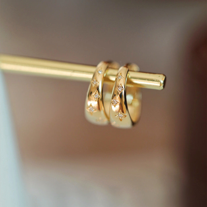 Livia | Two-Tone Drop Earrings