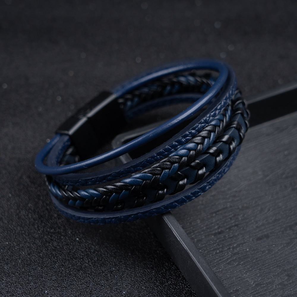 Felix | Braided Leather Viking Bracelet