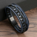 Felix | Braided Leather Viking Bracelet