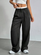 Lorraine | Casual Striped Wide Pants