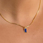 Ursula | Gold Sapphire Necklace