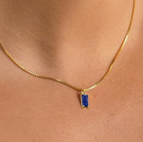 Ursula | Gold Sapphire Necklace