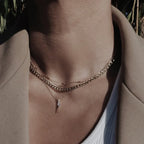 Zelie | Flat Curb Chain Necklace
