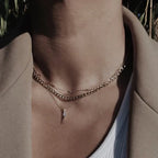 Clara | Flat Link Curb Chain Necklace