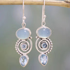 Nova | Silver Moonstone Earrings
